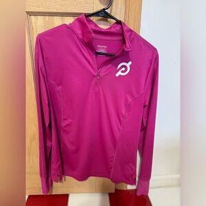 Peloton quarter zip hot pink! Size medium- barely worn!